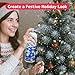 Prextex 2 Pack Fake Snow Spray for Christmas Tree - Quick-Dry Textured Christmas Tree Flocking Spray in 13oz Aerosol Bottles for Decorating and Crafts - Artificial Snow Flock for Windows and Mirrors
