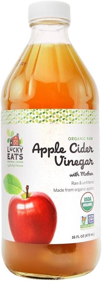 LuckyEats - Organic Raw Apple Cider Vinegar with Mother by LuckyVitamin - 16 fl. oz.