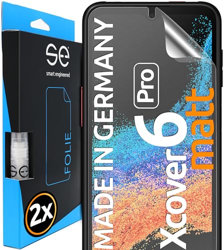 3D Pellicola Protettiva Per Schermo Per Samsung Galaxy Xcover 6 Pro Antiriflesso [2 Pezzi | Smart Engineered] - Opaco, Case-Friendly, Non Vetro Temper