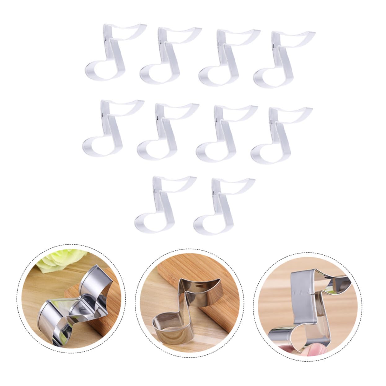 MAGICLULU 30stücke Teiliges Aus Edelstahl Ausstechformen Für Musiknoten Praktisches Backzubehör Für Kreative Tortendekoration Und Plätzchenformen Für Hobby Und Profibäcker