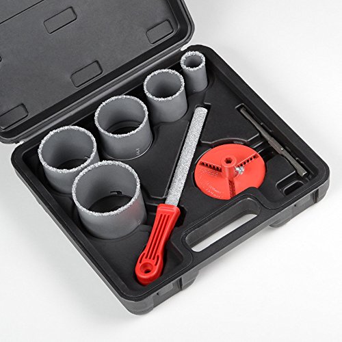 Hole Saw Kit 8Pc Tungsten Carbide Grit