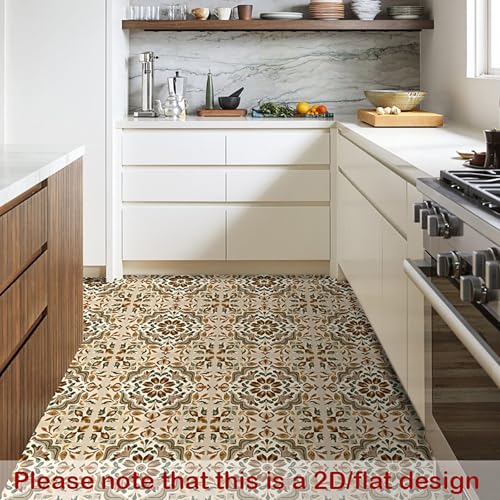 Image of Nuxovilar Peel and Stick Vinyl Floor Tiles, 12x12 Inch