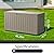 Decksplore 80 Gallon Outdoor Storage Box Waterproof Lockable Resin Deck Box Large, Patio Storage Bin for Pool Accessories Cushion Furniture, Garden Tools, UV-Resistant Outside Delivery Grey