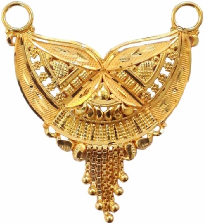 22K/18K Real Certified Fine Yellow Gold Gorgeous Mangalsutra Pendant