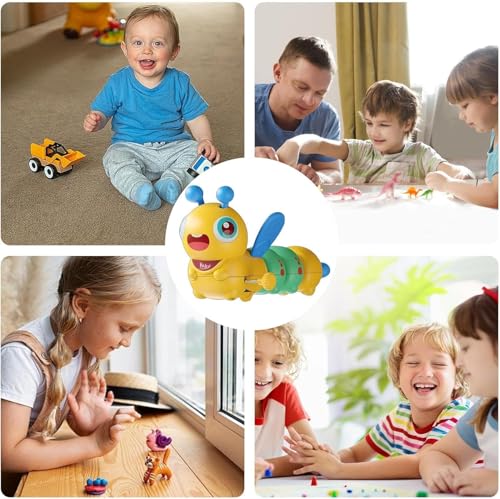 Toysbuddy Wind-Up Caterpillar Crawling Toy for Babies and Toddlers, Educational Learning Activity Toy, No Battery Required - Image 4 thumbnail