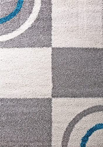 Image of Carpet Mahal Presence Gorgeous Design of Super Soft Shaggy Carpet for Living Room, Bedroom, Hall and Anywhere in Home. [6x8 feet]
