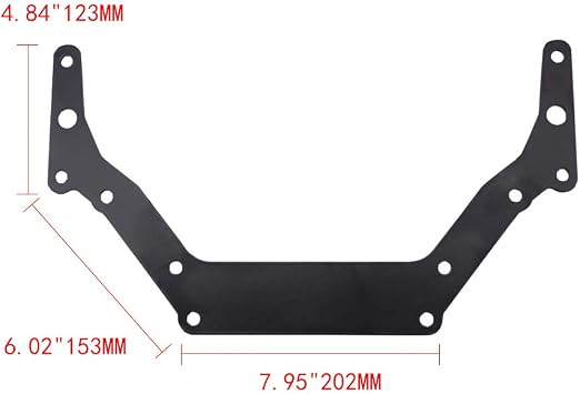 RASTP Transmission Adapter Plate for Chevy 1962-Up TH350 TH400 BOP-TO RS-EM1017,Black