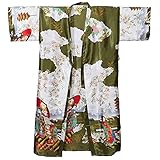 Fácil de poner y quitar. Hermoso y lujoso estampado hace que este vestido de kimono sea más.