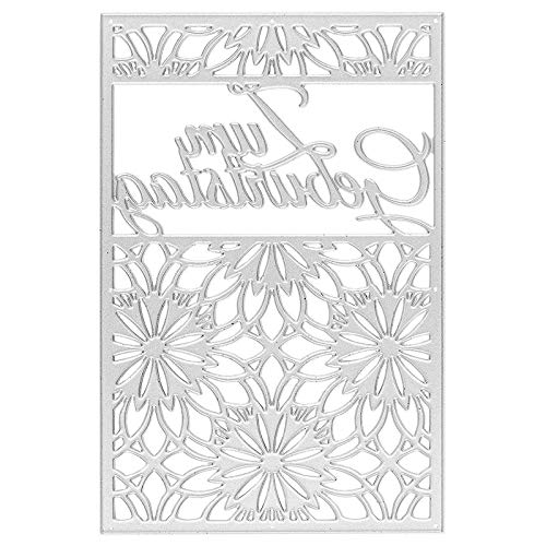 Fustella In Acciaio 9,5x14,5 Cm Per Biglietti | Stencil Per Scrapbooking E Fustellatrici | Motivo Decorativo