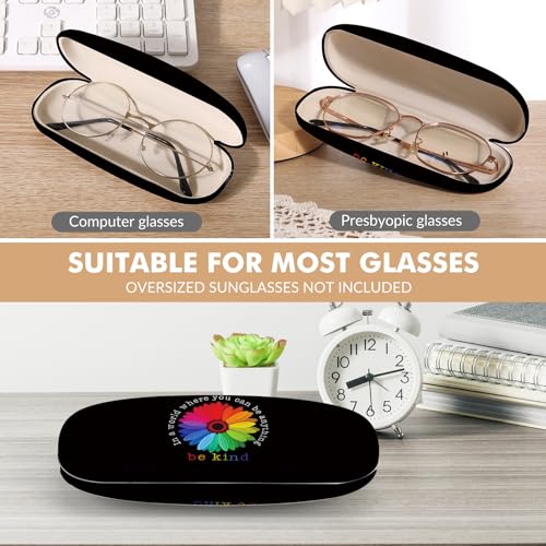 Image of Glasses Case Hard Shell,Portable Protective Eyeglasses Case, Eyeglass Holder Box with Cleaning Cloth, for men women
