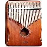 TienClef Kalimba Thumb Piano 21 Keys with Engraved Notes Helios Pattern Handhold Cute Finger Piano M
