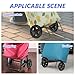 OUNONA 2 Pcs Laundry Cart Wheels 6.10 Inch Durable Utility Rolling Caster Wheels Replacement for Foldable Shopping Trolley and Grocery Cart