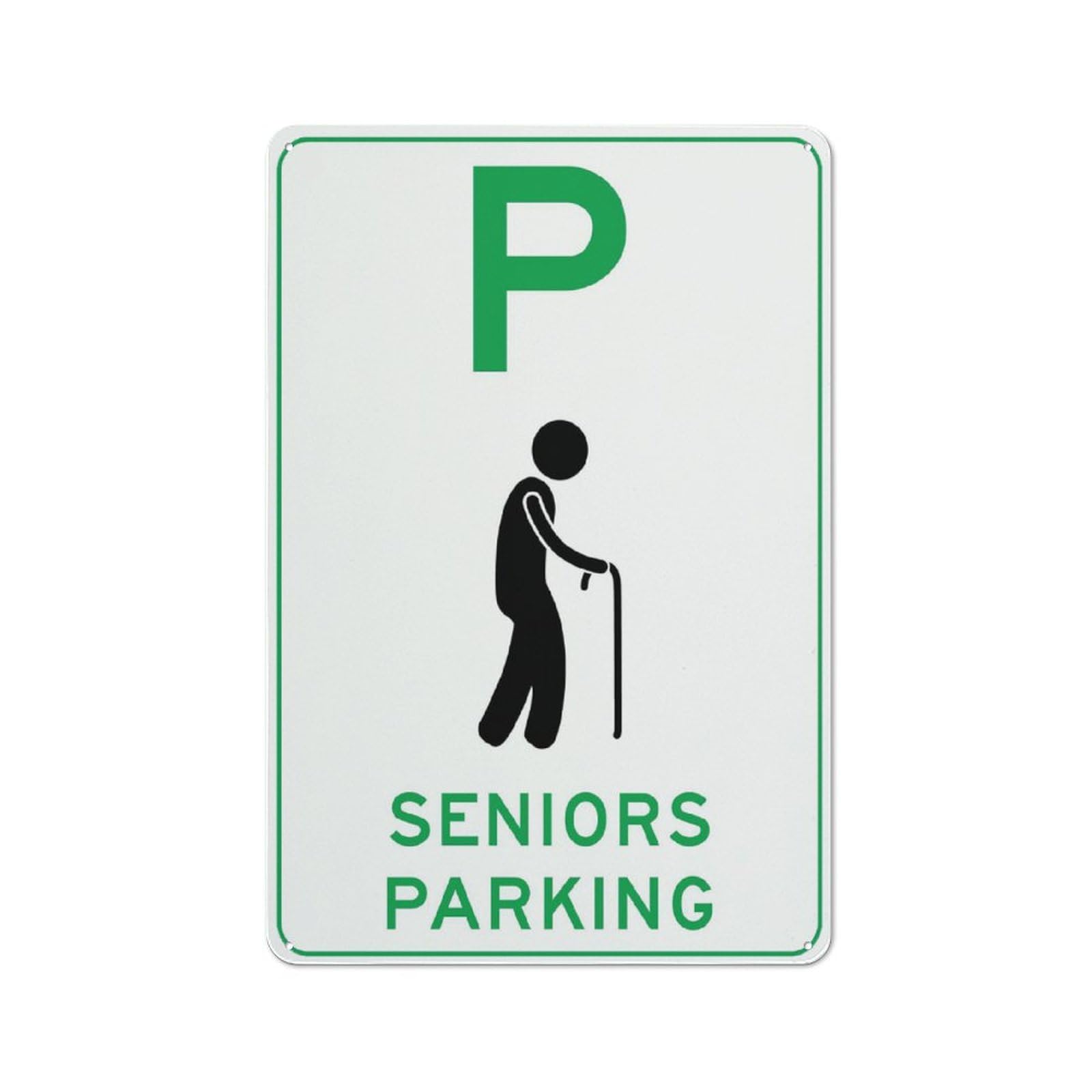Seniors Parking Sign Metal Signs 12X8 Inch Rust Free Aluminum,Uv Ink Printing,Durable/Weatherproof Outdoor For Home