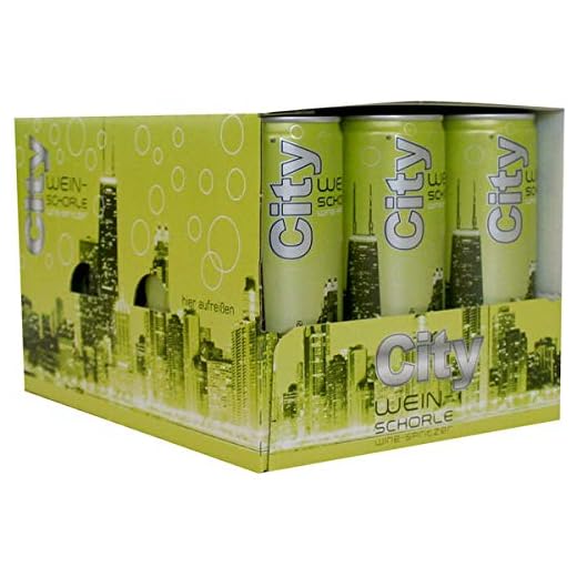 60 Dosen City Weinschorle weiß 6.5% Vol. 60 x 250ml