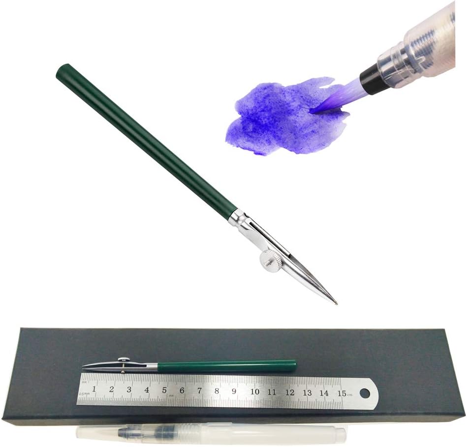 Art Ruling Pen masking fluid pen watercolor pen sketch drawing pen tools for Masking Fluid Line with ruler-green