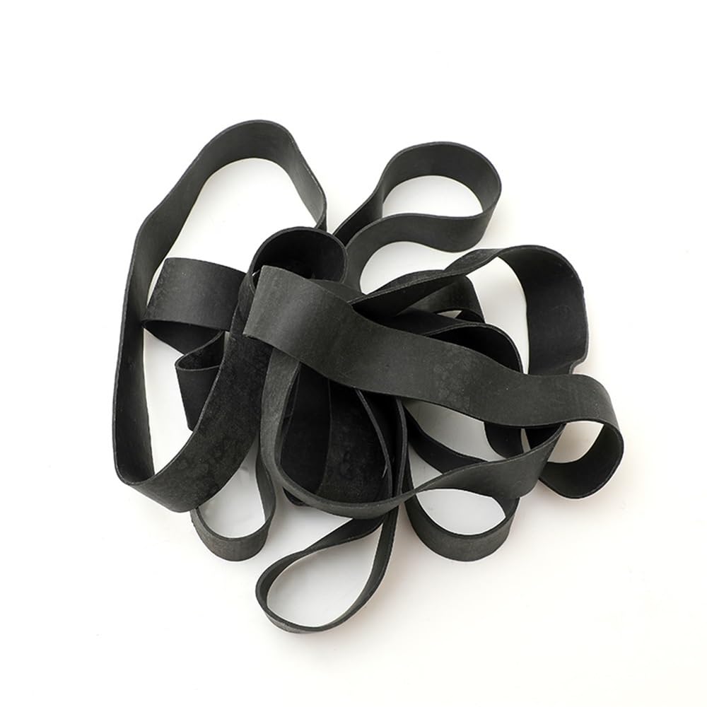 Elastici, Elastici in Silicone, Confezione da 200, Neri, 2,4 x 0,2 Pollici
