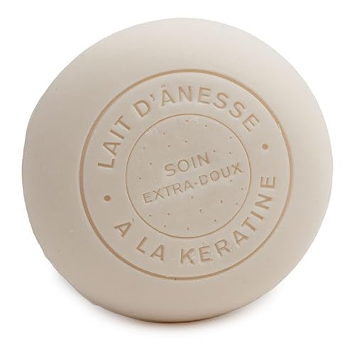 Miniatura 2 de Label Provence - Barra de champú francés hecha con leche de burro orgánica, para todo el cabello, 3.88 oz, blanco hueso