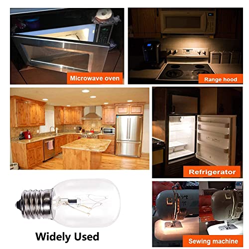 8206232A Whirlpool Microwave Light Bulb,6 Pack 40W 125V E17 Microwave Oven Replacement Parts For Microwave,Exact Fit For Whirlpool Maytag Microwaves,Lava Lamp Bulb #TOP6