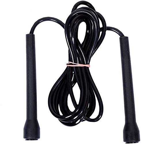 Simran Sports Skipping Rope, Skipping Rope for Exercise, Fitness Rope, Exercise Rope, Speed Skipping Rope (Black)