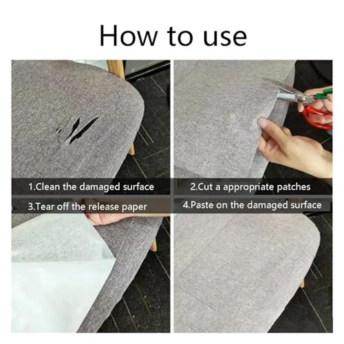 Patch en tissu de lin de qualité supérieure pour meubles et lin - 7