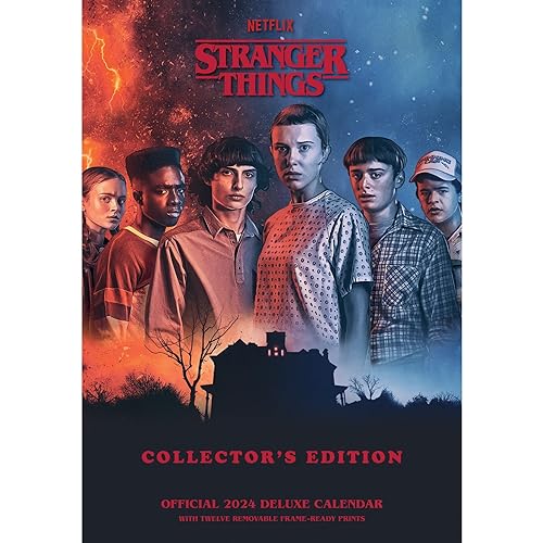 Stranger Things 2024 Calendar Special Edition Calendar With Detachable Artwork For Framing Official Product