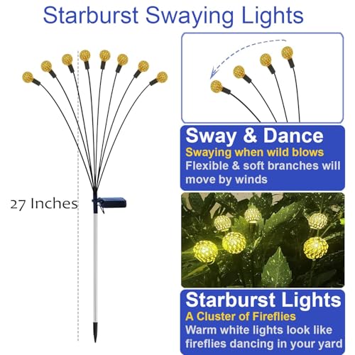 Image of GIGALUMI GL-912 6 LED Solar Moroccan Ball Light IP65 Waterproof Orb Lantern with 2V Panel 600 mAh Battery for Diwali Decoration Indoor Outdoor Garden Yard Party (Pack of 1, Warm White)
