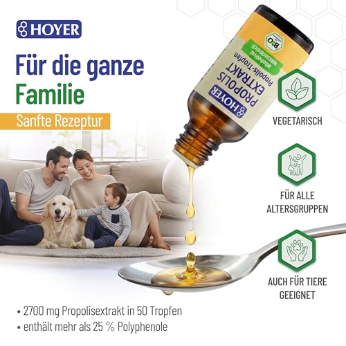 HOYER Propolis Tropfen BIO-zertifiziert 30 ml - alkoholfrei – Ansicht 6