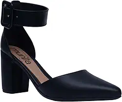 Sapato Salto Grosso Scarpin Sandália Salto Bloco Moda