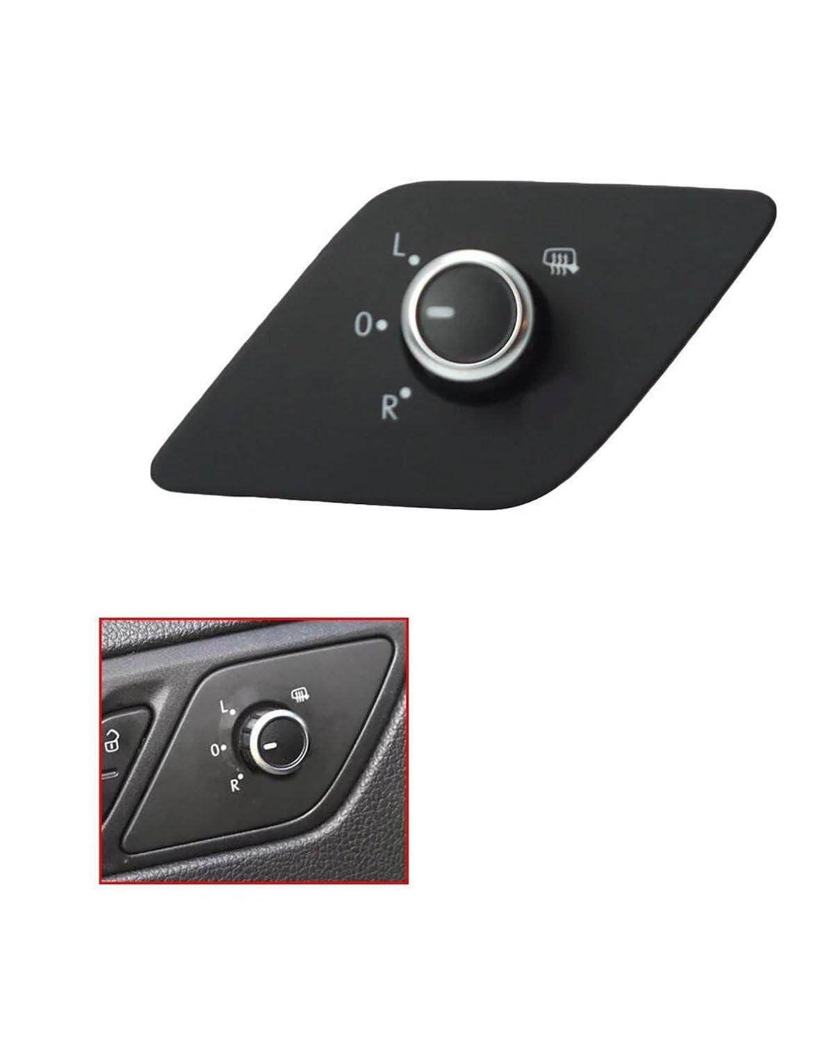Car Mirror Switch Knob for Jetta Mk6 2011-2014 16D 959 565 16D959565 5C7 959 565 E Rear View Side Mirror Switch