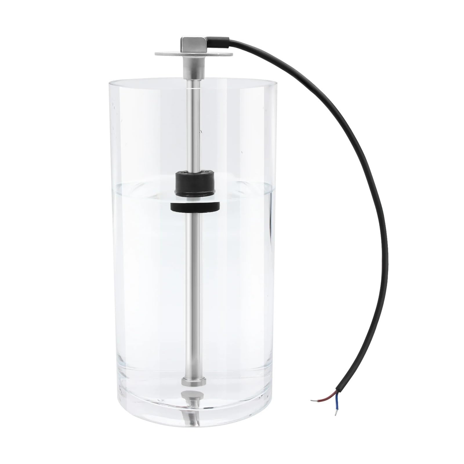 0-190 Ohm 2 "52mm wskaźnik poziomu paliwa + czujnik poziomu pływaka paliwa dla samochodu RV łódź wskaźnik poziomu zbiornika oleju z alarmową diodą LED Stabilne wyjście(325mm)