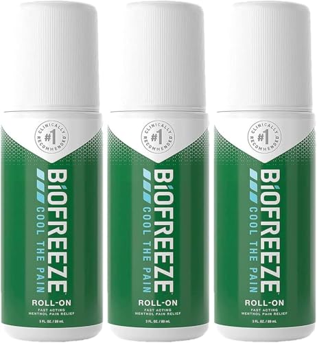 Biofreeze Rollos para Aliviar el Dolor, 89 ml, 3 Rollos