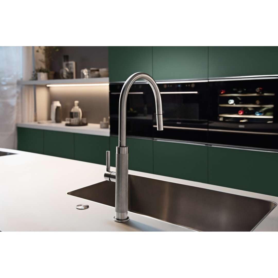 Franke 115.0711.554, Grifo de cocina Mythos Masterpiece pull-out spray, Stainless steel
