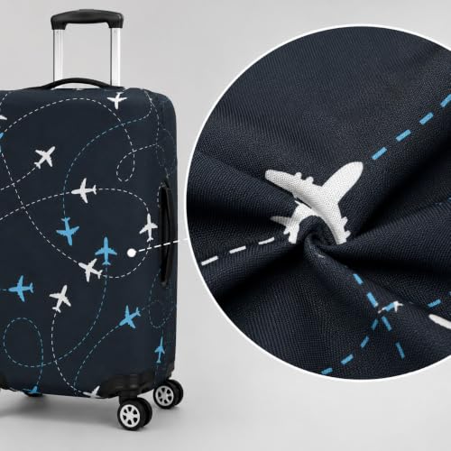 Image of Printed Luggage Cover for Traveling Bag & Suitcase - Trolley Protector