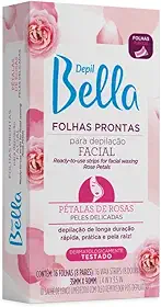 Folha Pronta para Depilação Facial Pétalas de Rosas 16 Fls, Depil Bella