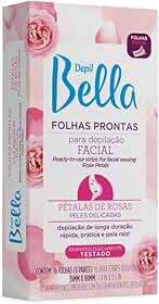 Folha Pronta para Depilação Facial Pétalas de Rosas 16 Fls, Depil Bella