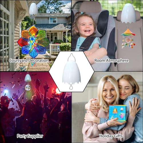 Image of Disco Ball Motor with Remote, 3 Rotating Speed Battery Remote Control Motor, Rotating Disco Ball Light for Christmas Decorations, Parties, Home Decor, Weddings, Nightclubs, Wind Spinner
