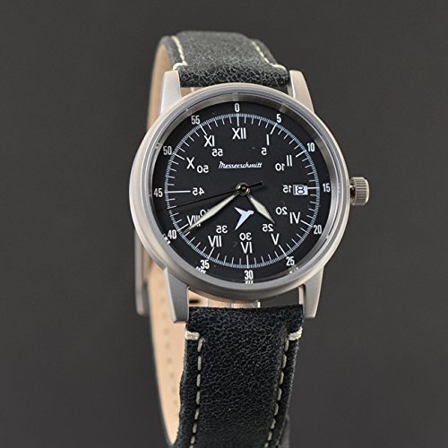 Montre Messerschmitt Sextant en cuir véritable un garde-temps d'exception