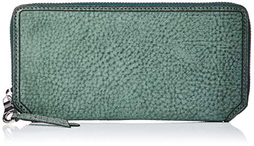 [ソラチナ] ラウンドファスナーロングウォレット バベル イタリアンレザー パスケース付 グリーン