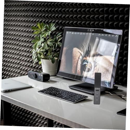 Micrófono USB portátil negro contra el mal sonido en videollamadas 4