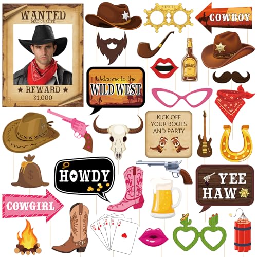 Western Photo Booth Props Wild West Party Decorations Western Decorations