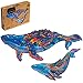 Unidragon, puzzle in legno, ideale come regalo per adulti e bambini, forma unica, 42,7 x 26,4 cm, 268 pezzi, King Size