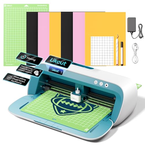 Likcut S41 Plotter da Taglio A4, Starter Kit per Principianti,