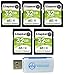 Produktbild Kingston 32GB SD Memory Card (5 Pack) Canvas Select SDHC Card Class 10 UHS-1 (SDS/32GB) Bundle with (1) Everything But Stromboli SD & Micro Card Reader