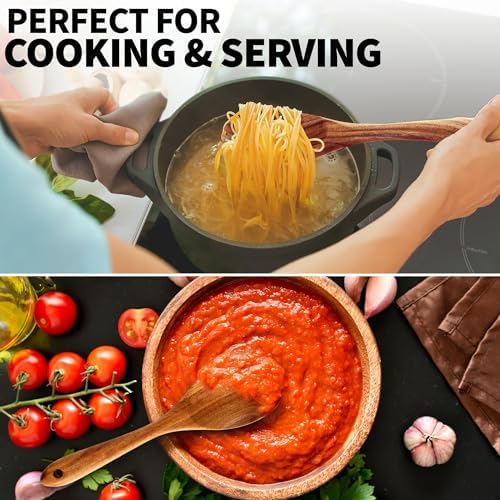 6-Piece Wooden Cooking Spoons Set