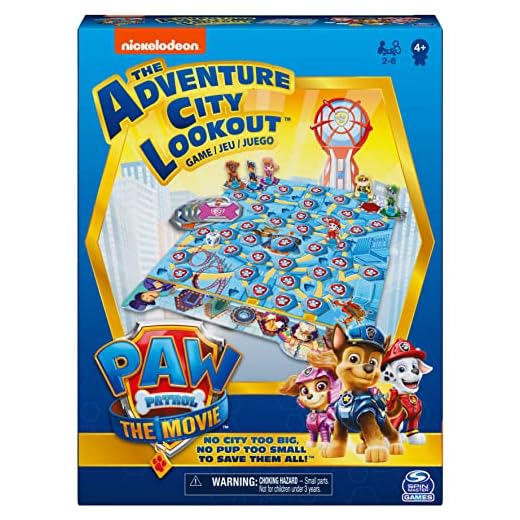 Spin Master Games - PAW Patrol Das Adventure City Lookout Spiel - Das Kinderspiel zu "PAW Patrol: Der Kinofilm" - für 2-6 Spieler ab 4 Jahren