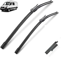 Vista 1 de Car Wiper Front Wiper Blades Compatible with VW Crafter 2006-2017 Windshield Windscreen Clean Window Car Rain Brushes Nature 26"+24