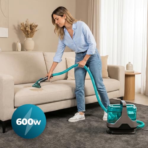 Cecotec Polsterreiniger Conga 6000 Carpet&Spot Clean XXL Neo. 600 W Leistung, extrem starke 15 kPa Saugkraft, 1,3 L Frischwassertank… – Ansicht 2