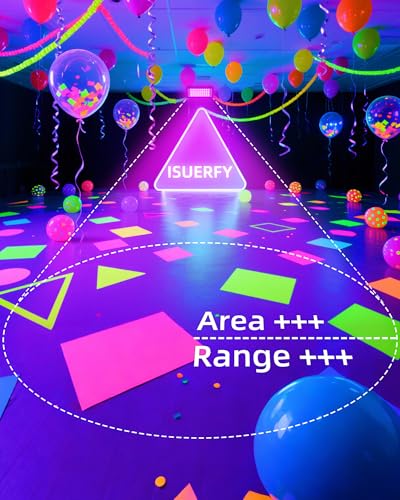 Image of 4 Pack 50W Black Light IP66 with Switch+6FT Cord for Halloween Glow Party