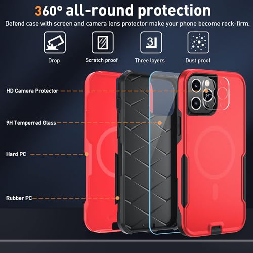 Coque magnétique pour iPhone 12 Pro Max idéale pour les activités extérieures