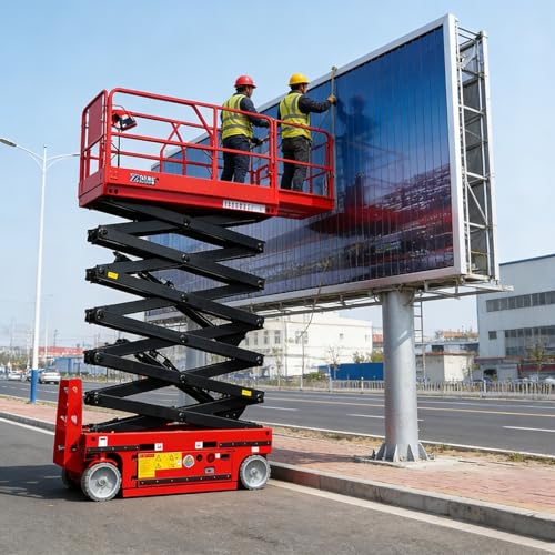 Heavy Duty Scissor Lift Platform for Industrial Maintenance, Warehouse Access, and Overhead Assembly Tasks with Stable Hydraulic Lifting Performance